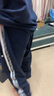 圣芙愷小學(xué)生校服褲藏青二條杠束腳深藍色雙黃邊兩道杠男女兒童校 藏青色雙白條春秋 150 曬單實(shí)拍圖