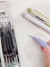 得力紐賽速干st頭985按動(dòng)中性筆高顏值0.5mm黑色簽字筆3D記憶軟硅膠握墊雙球珠學(xué)生刷題筆考試筆雙核芯 3支筆+20支適配筆芯 曬單實(shí)拍圖