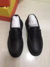 NEWMDER國際品牌豆豆鞋男秋季透氣2025新款百搭厚底樂(lè )福鞋休閑皮鞋男 高檔黑色 【現貨速達】 41 曬單實(shí)拍圖