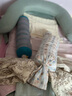史威比（Sweeby）嬰兒床中床新生兒防吐奶斜坡枕便攜式可折疊寶寶哄睡床 豆沙綠丨免抱起升降丨防壓防驚跳 曬單實(shí)拍圖