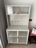 卡詩(shī)曼嬰兒喂養臺置物架寶寶用品收納柜家用帶輪落地防塵奶粉儲物餐邊柜 加厚白-五層【80cm】對開(kāi)門(mén) 曬單實(shí)拍圖