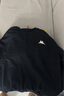 卡帕Kappa圓領(lǐng)衛衣男純棉春秋季寬松大碼套頭衫背靠背加肥加大加絨打底衫潮 黑色【春秋款】 4XL（185-205斤左右） 曬單實(shí)拍圖