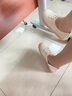 ZHR休閑鞋女減齡撞色牛皮小白鞋女時髦果凍底運動鞋女ins潮流百搭 A66 米色 39 曬單實拍圖
