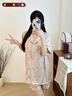 真絲睡衣女秋季長(zhǎng)袖珠光金色KT印花高級(jí)感家居服禮盒情人節(jié)送對(duì)象 甜美Kitty【長(zhǎng)袖長(zhǎng)褲】細(xì)膩絲滑 L 100-120斤 曬單實(shí)拍圖