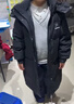 鴨鴨男女中大童中長款羽絨服兒童學(xué)生版寬松上衣時(shí)尚外套反季清倉-TZ 黑色 150 建議高145-155cm重75-90斤 曬單實(shí)拍圖