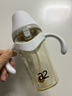 A 2翻蓋ppsu奶瓶6個(gè)月以上一歲以上學(xué)飲重力球吸管學(xué)飲杯寬口徑300ml 300ml珍珠灰咬吸水嘴重力球吸管（12月+） 曬單實(shí)拍圖