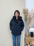 鴨鴨（YAYA）時(shí)空道宇系列羽絨服男女同款冬季新款防風(fēng)保暖短款外套情侶 月光白色 M 【推薦110-130斤】 曬單實(shí)拍圖