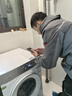 西門子（SIEMENS）小晶鉆奢護(hù)大師 10kg滾筒洗衣機(jī)全自動(dòng)家用 超氧空氣洗 蒸汽除皺 智能投放 WG54H2V00W 小幸熨  曬單實(shí)拍圖
