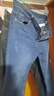 真維斯（JEANSWEST）牛仔褲男2025秋季輕商直筒修身牛仔長(cháng)褲男藍色常規33 曬單實(shí)拍圖