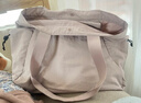 無(wú)印良品（MUJI）Walker 不易沾水 托特包 瑜伽包 手提包 中灰色 5A 煙熏粉色 大包 曬單實(shí)拍圖