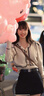 紅蜻蜓針織開(kāi)衫女2025年秋冬季新款女裝針織衫女V領(lǐng)長(cháng)袖毛衣上衣女士燕麥色均碼 推薦體重80-130斤 曬單實(shí)拍圖