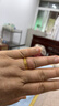 中國黃金（CHINA GOLD）暴富黃金戒指女士足金錢(qián)幣戒指情侶對戒生日禮物送女友老婆 足金錢(qián)幣戒指20#約1.0g 曬單實(shí)拍圖