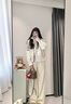 妍莉芬（yanlifen）白色休閑羽絨棉服女2025年冬季新款短款羽棉襖絨服女立領(lǐng)棉衣外套 白色 S 曬單實(shí)拍圖
