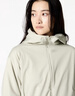 優(yōu)衣庫女裝防風(fēng)拉鏈連帽外套/內(nèi)里搖粒絨戶外防水472150 01 乳白色 XL /165/92A 曬單實(shí)拍圖