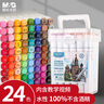晨光（M&G）文具24色水性馬克筆安全雙頭無異味方桿水彩筆記號熒光筆美術(shù)兒童繪畫生日女孩 生日開學禮物 曬單實拍圖