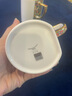 永豐源（auratic）廣彩傳承 中秋禮陶瓷復古馬克對杯 金底浮雕花卉 喬遷禮贈禮盒裝 廣彩傳承對杯（430ml-白底平面） 曬單實(shí)拍圖