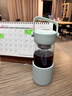 北鼎（Buydeem）茶水分離玻璃水杯高顏值車載便攜隨手杯辦公室泡茶杯淺衫綠470ml 曬單實(shí)拍圖