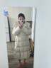 美力城長(zhǎng)款羽絨服女裝新款90%鵝絨過膝外套時(shí)尚連帽城市戶外休閑運(yùn)動(dòng)風(fēng) 灰色 M 曬單實(shí)拍圖