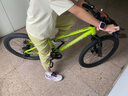 優(yōu)貝兒童自行車10-14歲學(xué)生青少年山地鋁合金變速車 皇冠 熒光綠24寸 曬單實(shí)拍圖