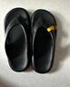 大嘴猴Paul Frank/大嘴猴人字拖鞋男士夏季外穿踩屎感eva夾腳防滑沙灘鞋 人字拖黑色 36-37 曬單實(shí)拍圖