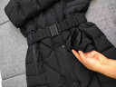 逐雅加厚長(cháng)款羽絨服女超厚加長(cháng)過(guò)膝超長(cháng)款到腳踝東北300g北方極寒修身 黑色 L 適合110-125斤 曬單實(shí)拍圖