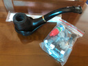 樂(lè)草德國(guó)煙斗石楠木實(shí)木男士手工老式傳統(tǒng)旱煙袋過(guò)濾煙袋鍋大抖 【黑金手提禮盒】黑紫檀木銅鍋+葫蘆斗架+160件套 曬單實(shí)拍圖