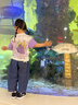 馬·拉?。∕.Latin）童裝春夏裝新款男女童兒童柔軟舒適闊腿褲長(cháng)褲休閑褲褲子 牛仔深藍 100cm 曬單實(shí)拍圖