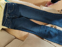 無(wú)印良品（MUJI）女式 彈力牛仔修身直筒褲 女款牛仔褲子長(cháng)褲25年春季 藍色 27 (165/68A) 曬單實(shí)拍圖
