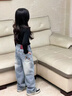 G.DUCKKIDS小黃鴨童裝女童褲子春秋2025新款兒童秋裝牛仔褲小女孩秋季直筒褲 圖片色 120 建議110-120cm6-7歲 曬單實(shí)拍圖