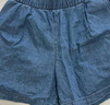 優(yōu)衣庫女裝棉質(zhì)松緊短褲/牛仔休閑居家可外穿473757 65 寶藍色 L 曬單實(shí)拍圖