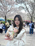 南木熊衛衣女學(xué)生連帽碎花衛衣外套女2025秋開(kāi)衫拉鏈寬松休閑學(xué)院風(fēng)薄款 米杏色M【80-105斤】 曬單實(shí)拍圖