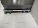 建訊洗衣機底座加高滾筒波輪專(zhuān)用支架托腳架子移動(dòng)底座洗衣機滑輪 八腳穩固防震-灰【升級25mm不銹鋼管】 曬單實(shí)拍圖
