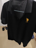 U.S. POLO ASSN.保羅POLO衫男夏季商務(wù)休閑短袖桑蠶絲涼感T恤男上衣父親節黑色L 曬單實(shí)拍圖