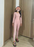 貓人秋衣秋褲女純棉秋冬季女士保暖內(nèi)衣套裝2025年新款打底線衣棉毛衫 淺粉【遠(yuǎn)紅外升溫+抗菌防螨+抗靜電】 L 【建議體重100-120斤】 曬單實(shí)拍圖