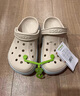 卡駱馳（CROCS）洞洞鞋貝雅卡駱班輕便耐磨一腳蹬休閑鞋|205089 冬日白/彩色-1LI 37 /38(230mm) 曬單實(shí)拍圖