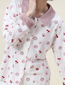 tutuanna25新品秋冬睡衣女 加厚保暖BB絨蛋糕甜甜圈滿印加絨家居服套裝 淡桃紅色 均碼 160/84A (適合身高155-170cm) 曬單實(shí)拍圖