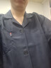 沃巴倫男士工作服罩衣長袖耐磨耐臟防塵工廠車間搬貨罩衣勞保藍大褂工裝 藏青西服領(lǐng)大褂 大號（110斤-190斤可穿） 曬單實拍圖