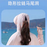 浪莎（LangSha）防曬衣女士冰絲款高倍防曬防紫外線(xiàn)涼感連帽夏季透氣披肩皮膚衣服 曬單實(shí)拍圖