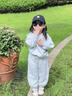 Smartiden國際品牌女童套裝秋裝2025新款洋派女孩時(shí)髦運動(dòng)服童裝春秋款兒童 灰色 100 cm 曬單實(shí)拍圖