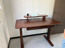 林氏家居實(shí)木電動(dòng)升降桌腿雙電機胡桃木色書(shū)桌電腦桌學(xué)習桌BG083 曬單實(shí)拍圖