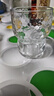 翻口杯豎條紋玻璃咖啡杯風琴水杯家用高顏值竹節(jié)杯拿鐵牛奶果汁杯 嘟嘟杯 錘紋款1個260ml 曬單實拍圖