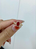 喜鉆 天然鴿血紅0.5克拉紅寶石戒指群鑲鉆戒彩寶高級感送女友生日禮物 【超值推薦】0.5克拉鴿血紅+11分鉆石 曬單實(shí)拍圖
