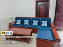 辰婭 沙發(fā) 胡桃木全實(shí)木沙發(fā)組合現代中式客廳冬夏兩用貴妃儲物木家具 【70%選擇】四人位+貴妃榻+茶幾 曬單實(shí)拍圖