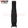 PGM高爾夫球包男女硬殼伸縮包四輪平推航空托運倒放球桿柔軟皮質(zhì)黑色 曬單實(shí)拍圖