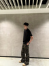 卡圖弛美式高街hiphop迷彩牛仔褲男秋季痞帥寬松顯瘦顯高工裝直筒長褲子 迷彩 XL 曬單實拍圖