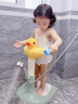 ipoosi站立洗澡架寶寶洗頭澡神器嬰幼兒童洗屁屁股座椅0-3歲支架臺浴盆 曬單實(shí)拍圖