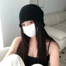 鉑吶苓堆堆帽女秋冬包頭冷帽針織帽日系保暖防風(fēng)大頭圍顯臉小韓版黑色 曬單實(shí)拍圖