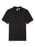 Levi's【商場(chǎng)同款】李維斯男士復(fù)古時(shí)尚商務(wù)針織短袖POLO衫 黑色 A4842-0015 S 曬單實(shí)拍圖