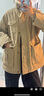 UR【HOT】2025冬季新款女裝復古工裝羊羔毛領(lǐng)羽絨服UYL150036 卡其 (偏寬松) XS 曬單實(shí)拍圖