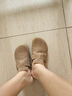 西遇勃肯鞋半拖女新款秋季休閑一腳蹬白色軟木博肯鞋 卡色 36 曬單實(shí)拍圖
